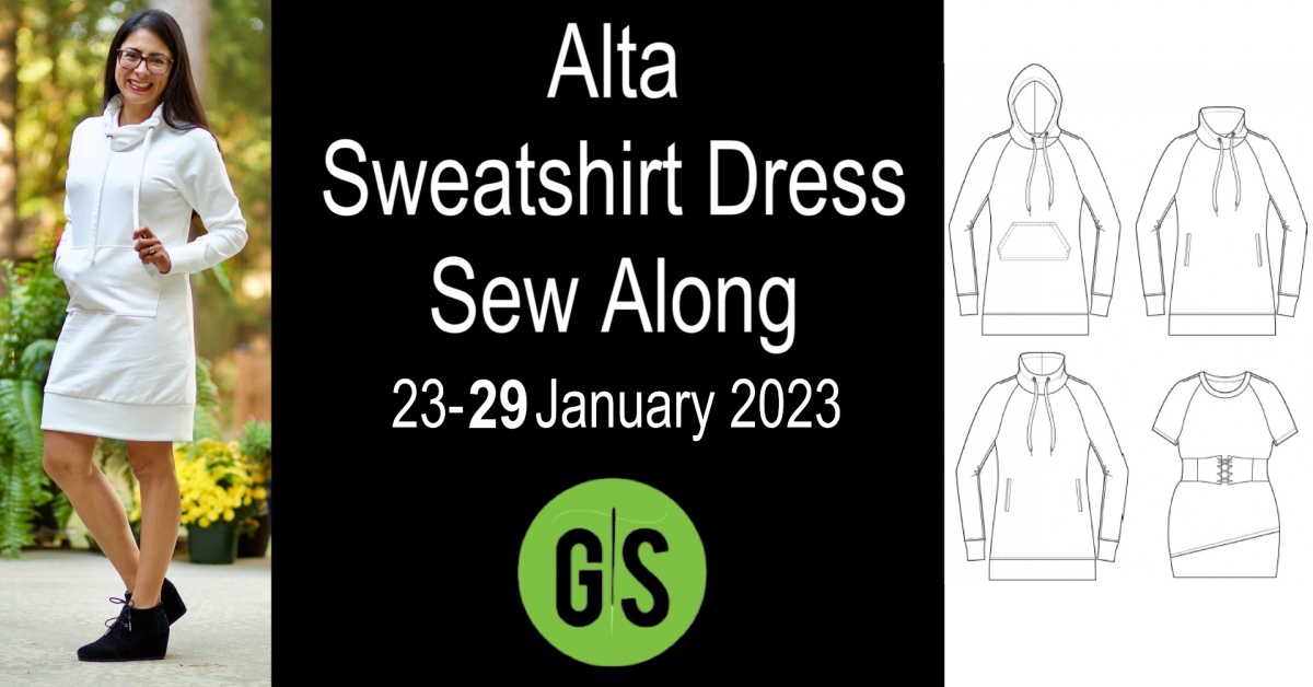 Greenstyle Alta Sweatshirt Dress Sew Along
